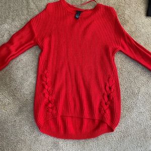 Red sweater